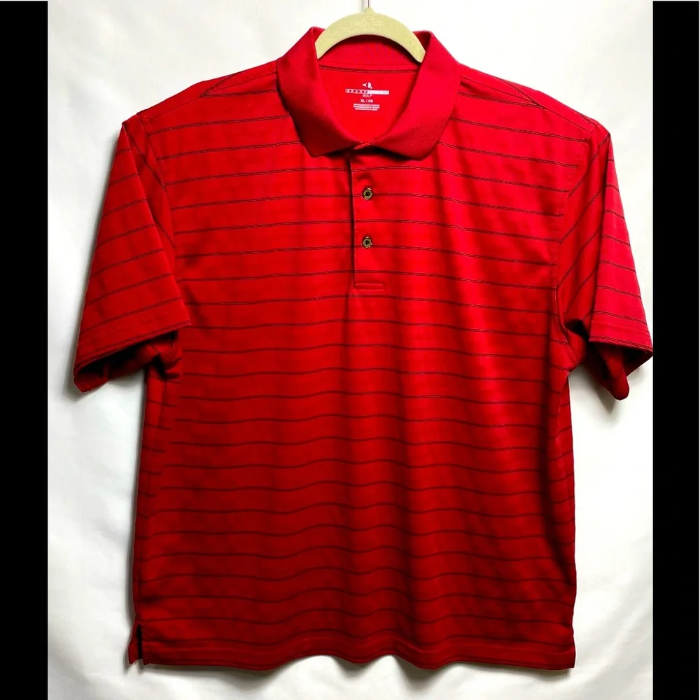 Grandslam golf mens polo sz XL red strip - Picture 1 of 3